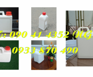 Can nhựa 500ml trắng, can 1 lít nhiều màu, can 2 lít đựng hóa chất nguy hiểm cao