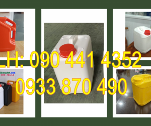 Can nhựa 1 lít đựng povidin, can 2 lít đựng oxy già, can nhựa 5 lít đựng kiềm