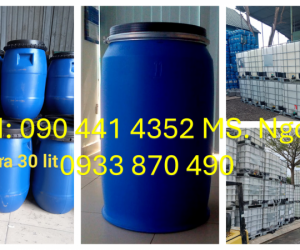 Thùng Phuy HDPE Chất Lượng Cao 30L/50L/120L/220L: Giá Cạnh Tranh, Độ Dày Vượt Trội.