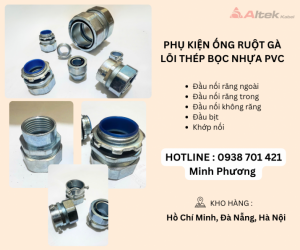 Phụ kiện ống ruột gà lõi thép bọc nhựa PVC Đà Nẵng, Hà Nội, Quảng Bình