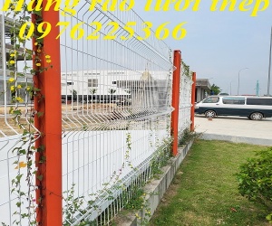 Hàng rào lưới thép - Hàng rào cột trái đào 