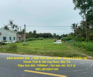 Bán đất chủ trương quy hoạch nhà xưởng gần cầu cổ chiên Xây dựng ngay