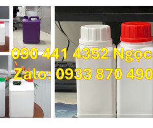 Can 0.5 lít đựng dầu gội, can 1 lít đựng hóa chất, can nhựa 2 lít đựng thuốc sát khuẩn 