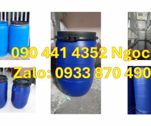 Thùng phuy nhựa 220 lít đựng vật tư, thùng phuy nhựa 120 lít đựng nguyên liệu