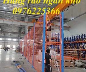 Sản xuất và thi công vách lưới ngăn kho cho nhà máy, khu công nghiệp