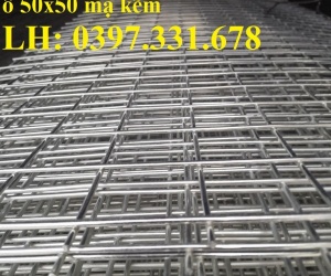 Tấm lưới thép hàn 4ly ô 50x50 mạ kẽm hàng sẵn kho