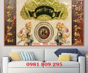 Tranh gạch 3D cho phòng thờ – giữ trọn nét thiêng