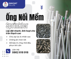 Ống mềm sprinkler, ống mềm nối đầu phun sprinkler, ống mềm inox chữa cháy, flexible sprinkler hose