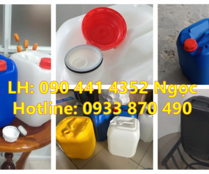 CAN NHỰA 30 LÍT ĐỰNG XĂNG DẦU LOẠI VUÔNG, CAN NHỰA 25 LÍT HÓA CHẤT NHIỀU MÀU 