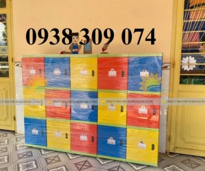 Tủ nhựa đựng cặp mầm non, tủ đựng balo mầm non TPHCM