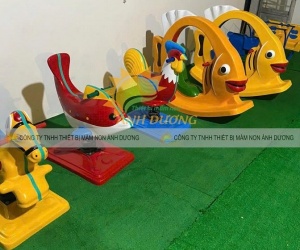Thú nhún lò xo trẻ em, bập bênh ngoài trời giá rẻ