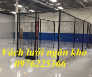 Lưới thép ngăn kho, vách lưới ngăn kho theo yêu cầu