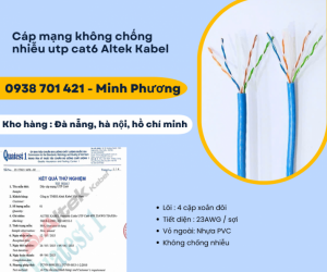 Cáp mạng không chống nhiễu utp cat6 Altek Kabel Gia Lai, Đắk Lắk, Lâm Đồng