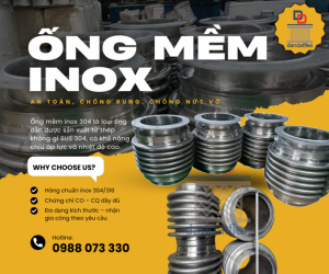 Ống Mềm Inox Bọc Lưới – An Toàn, Chống Rung, Chống Nứt Vỡ