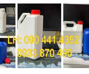 BÌNH NHỰA 5 LÍT ĐỰNG HÓA CHẤT Y TẾ, CAN NHỰA 2 LÍT ĐỰNG VI SINH 