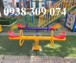 Bập bênh đòn 2 ghế nhập khẩu, bập bênh đòn lò xo 4 ghế