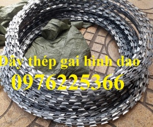 Dây kẽm gai inox 304 đường kính D30, D45, D50, D60, D80