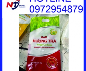 Chuyên in túi đựng gạo 5kg, bao bì gạo 5kg ghép màng
