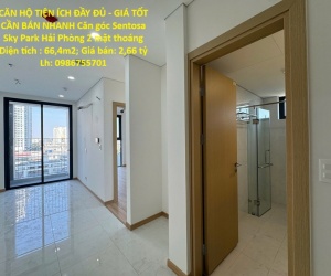 CĂN HỘ TIỆN ÍCH ĐẦY ĐỦ - GIÁ TỐT CẦN BÁN NHANH Căn góc Sentosa Sky Park Hải Phòng 2 mặt thoáng