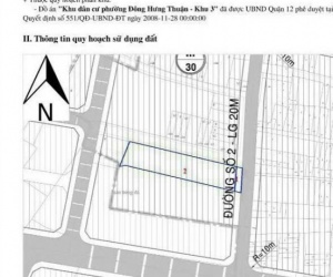 ĐẤT VÀNG MẶT TIỀN ĐÔNG HƯNG THUẬN 02 – Q12 – FULL THỔ – SÁT KDC AN SƯƠNG