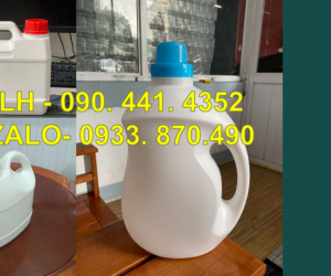 Can nhựa chứa hóa chất loãng 500ml, 1 lít, 2 lít, 5 lít vuông dày 