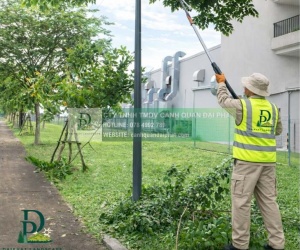 Cắt cỏ, cắt tỉa, vệ sinh cảnh quan nhà máy và KCN Đồng Nai