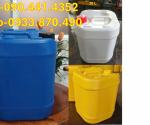 Can nhựa 25 lít chuyên dùng cho hóa chất, can nhựa 20 lít đựng nguyên liệu xây dựng 