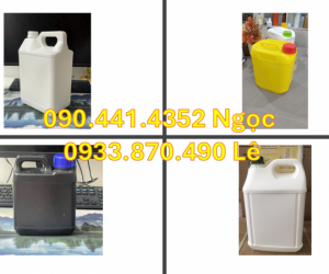 Can nhựa 1 lít màu đen đựng nhớt, can nhựa 0.5 lít tròn đựng dầu oliu 