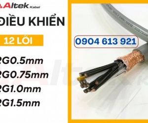Cáp điều khiển 12x0.5/12x0.75/12x1.0/12x1.5 Altek Kabel chính hãng - phân phối Hà Nội, Đà Nẵng, HCM