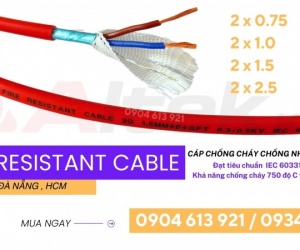 Cáp chống cháy báo cháy PCCC Altek Kabel 2x0.75/2x1.0/2x1.5/2x2.5