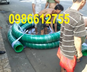 Ống Gân Nhựa Cổ Trâu Phi 60 dùng hút nước hút cát