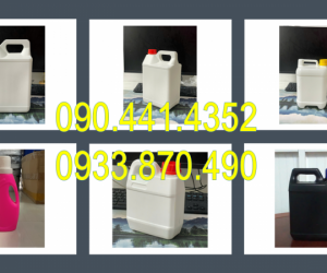 Can 5 lít đựng chất xử lý nước hồ bơi, vỏ can nhựa 2 lít đựng chất điều chỉnh PH 