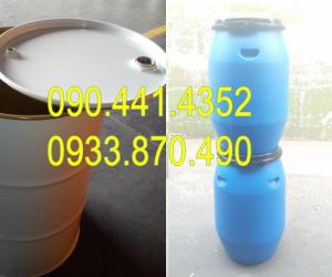 Thùng phuy sắt nắp kín làm tủ rượu, vỏ thùng phuy sắt cũ làm bàn ghế 