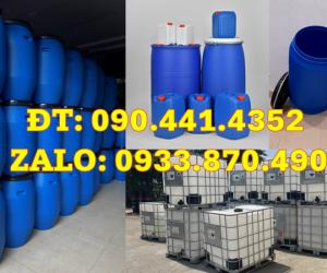 Báo giá thùng phuy sắt đựng bazơ, thùng sắt 220 lít làm thùng đốt rác