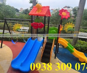 Cầu trượt liên hoàn xích đu ngoài trời nhập khẩu giá rẻ