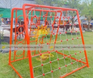 Thang leo dây trẻ em bằng sắt AD,thang leo vận động mầm non