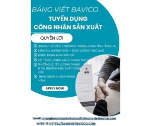 CẦN TUYỂN CÔNG NHÂN SẢN XUẤT