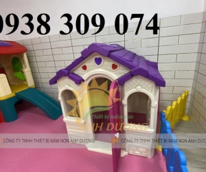 Ngôi nhà chơi cổ tích cho bé, ngôi nhà đồ chơi bằng nhựa
