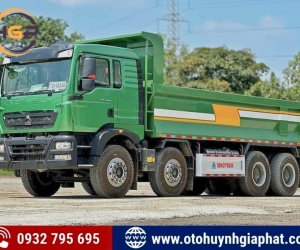 Xe tải ben Howo TX350 4 chân thùng U đúc giá tốt 2026 