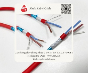 Cáp chống cháy chống nhiễu FR 2x1.5