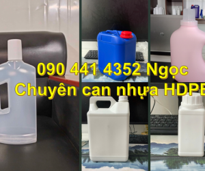 Chuyên PP can nhựa 2 lít dày, can nhựa 5 lít đựng đồ uống pha chế có vòi ấn 