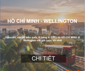 Cước Vận Chuyển Hàng Lẻ Từ Hồ Chí Minh Đến Wellington