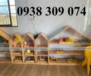 Kệ montessori, kệ gỗ mầm non nhiều mẫu chất lượng cao