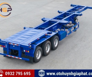 Rơ mooc xương 3 trục 40 feet THACO 8 và 12 khóa