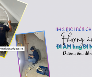 Nhà mới nên chọn phương án đi ống đồng điều hòa âm tường hay nổi?