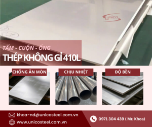 GIẢI PHÁP NHẬP KHẨU THÉP KHÔNG GỈ 410L ĐẶC CHỦNG: PHÔI CHUẨN KỸ THUẬT – TỐI ƯU CHI PHÍ VẬT TƯ DỰ ÁN