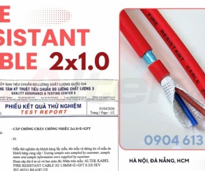 Cáp chống cháy chống nhiễu 2x0.75/2x1.0/2x1.5/2x2.5 Altek Kabel 