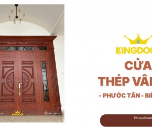 Cửa Thép Vân Gỗ Tại Phước Tân, Biên Hòa | Giá Tốt, Lắp Nhanh