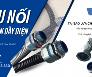 Phụ Kiện Ống Thép Luồn Dây Điện-Đầu Nối Ống Ruột Gà Với Tủ Điện-Đầu Nối Ống Mềm Kín Nước
