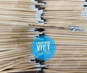 Khắc Laser Trên Bút Chì – Khắc Tên, Khắc Logo Theo Yêu Cầu Tại Laser Nam Việt